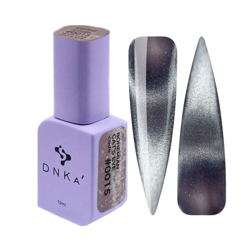 Гель-лак DNKa Polish Gel Bohemian Cats Eye 0015 фіолетовий з шимером 12 мл