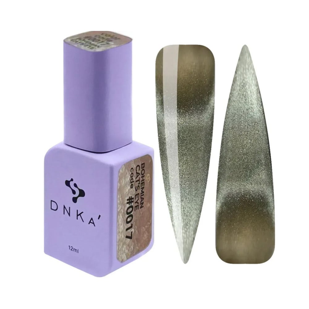 Гель-лак DNKa Polish Gel Bohemian Cats Eye 0017 карамель з шимеро 12 мл