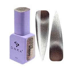 Гель-лак DNKa Polish Gel Bohemian Cats Eye 0020 приглушений винно-бузковий з шимером 12 мл