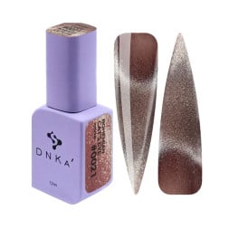 Гель-лак DNKa Polish Gel Bohemian Cats Eye 0021 темний рожево-персиковий 12 мл
