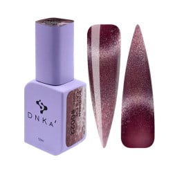 Гель-лак DNKa Polish Gel Bohemian Cats Eye 0022 рожева слива з шимером 12 мл