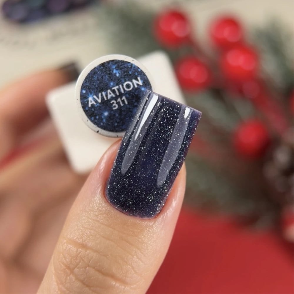 Гель-лак Nails Of The Day Cocktails 311 Aviation світловідбиваючий синьо-сірий 10 мл