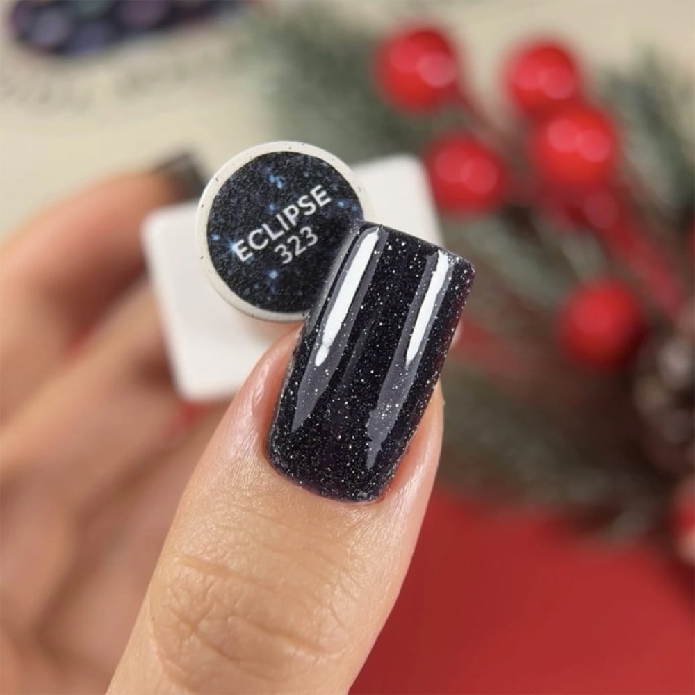 Гель-лак Nails Of The Day Cocktails 323 Eclipse світловідбиваючий чорно-синій 10 мл