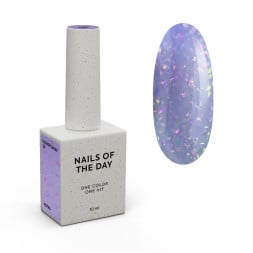 База камуфлююча Nails Of The Day Cover Base New Formula Potal 36 бузковий з голографічною поталлю 10 мл База камуфлююча Nails Of The Day Cover Base New Formula Potal 36 бузковий з голографічною поталлю 10 мл