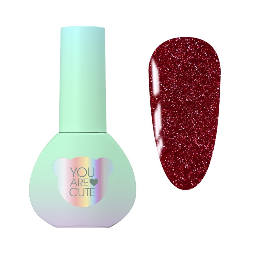 Гель-лак You Are Cute Color Gel 142 світловідбиваючий бордо 5 мл