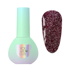 Гель-лак You Are Cute Color Gel 143 світловідбиваючий сливовий 5 мл