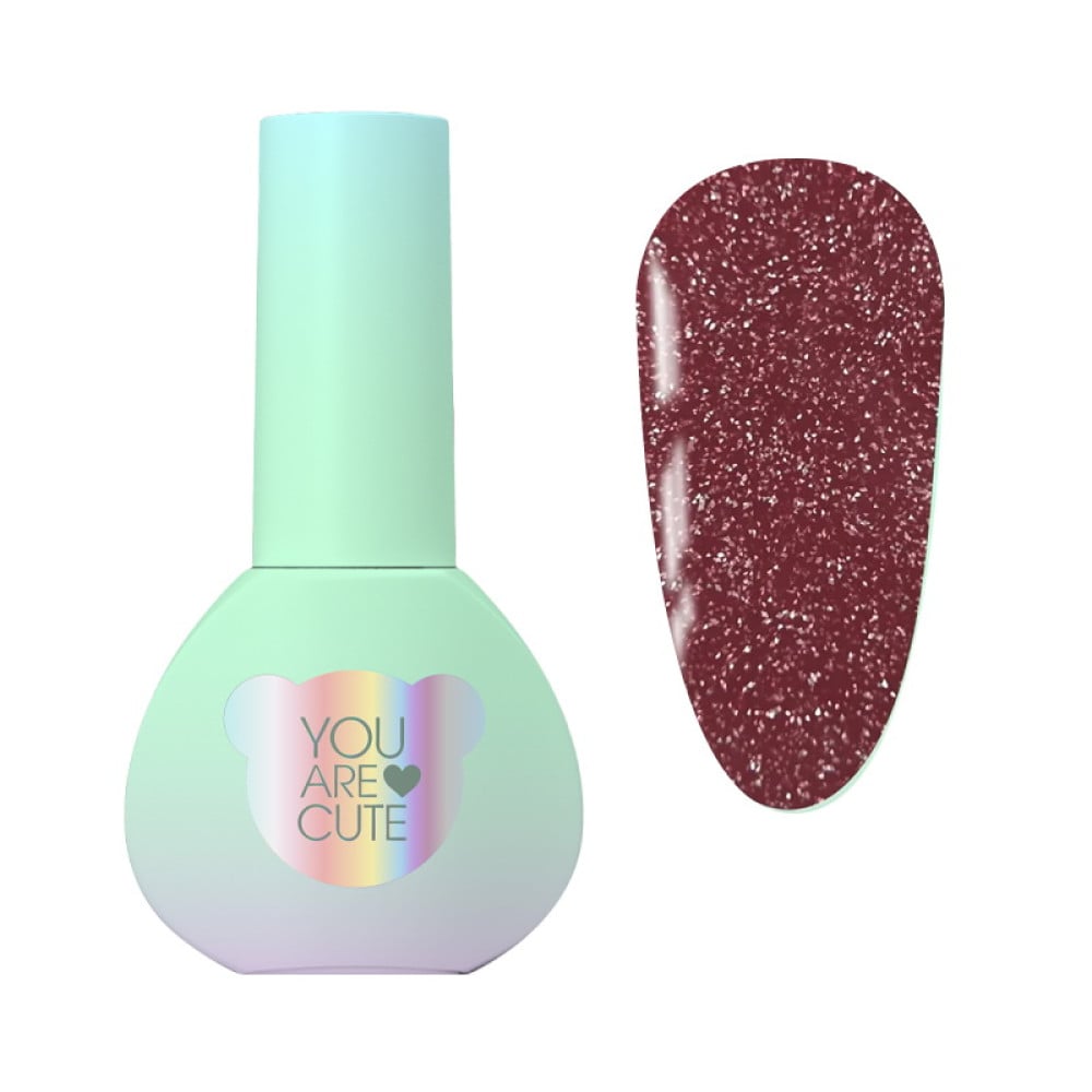 Гель-лак You Are Cute Color Gel 144 світловідбиваючий рожевий шоколад 5 мл