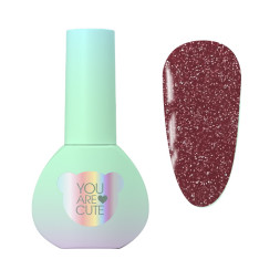 Гель-лак You Are Cute Color Gel 144 світловідбиваючий рожевий шоколад 5 мл