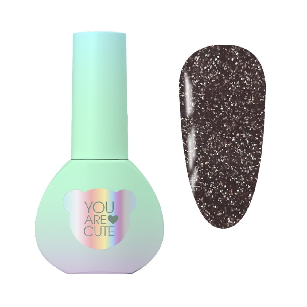 Гель-лак You Are Cute Color Gel 147 світловідбиваючий гіркий шоколад 5 мл