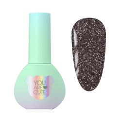 Гель-лак You Are Cute Color Gel 147 світловідбиваючий гіркий шоколад 5 мл