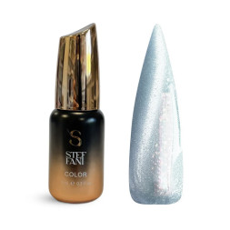 Гель-лак Steffani Color Gel Polish Cat Eye Еuphoria 05 з дрібними глітерними блискітками блакитний 9 мл