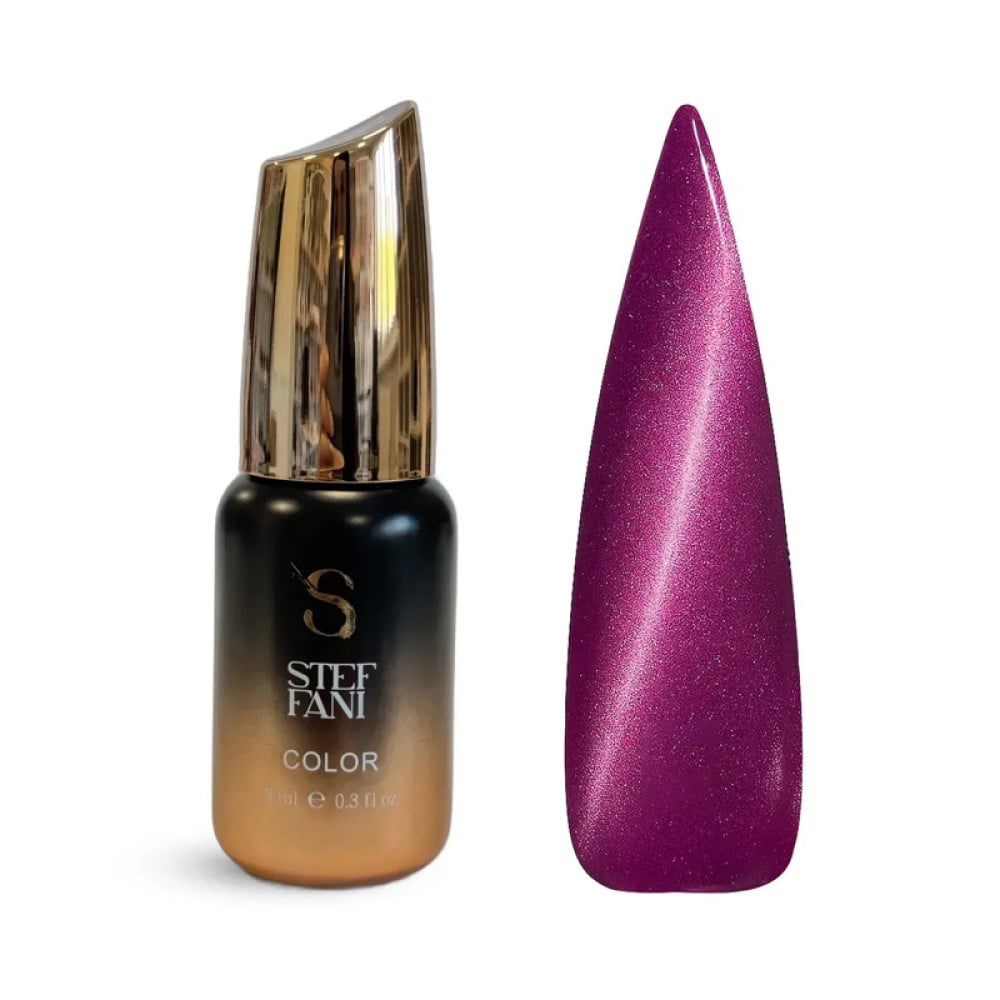 Гель-лак Steffani Color Gel Polish Cat Eye Mystic 04 рожево-фіолетовий 9 мл
