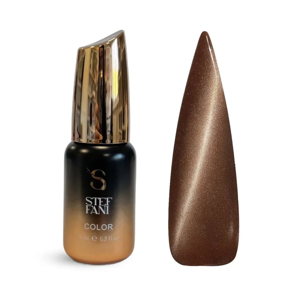 Гель-лак Steffani Color Gel Polish Cat Eye Mystic 09 коричневий 9 мл