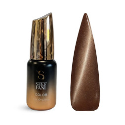 Гель-лак Steffani Color Gel Polish Cat Eye Mystic 09 коричневий 9 мл