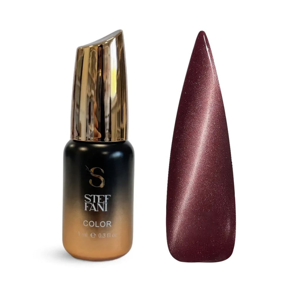 Гель-лак Steffani Color Gel Polish Cat Eye Mystic 10 шоколадно-сливовий 9 мл