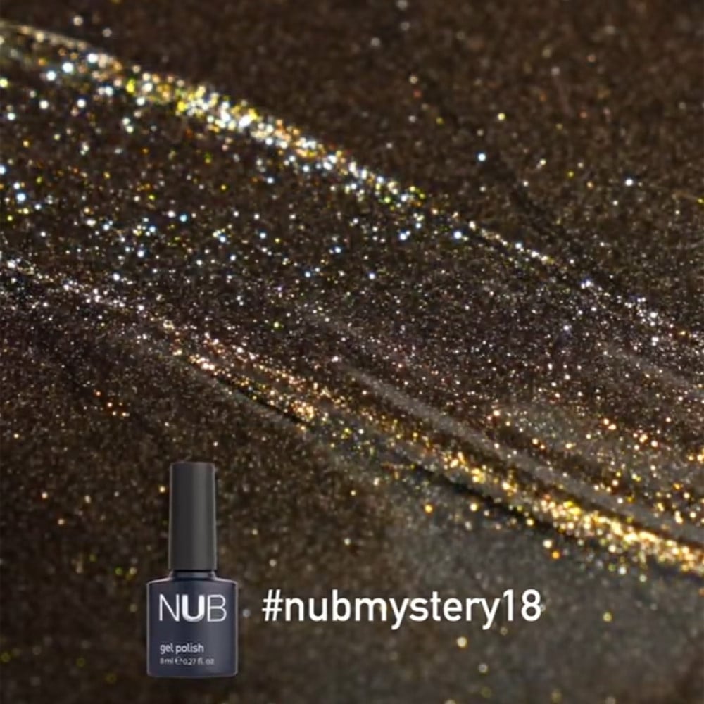 Гель-лак NUB Mystery 9D 18 Onyx магнітний коричневий онікс 8 мл