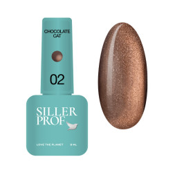 Гель-лак Siller Professional Chocolate Cat 02 бежево-коричневый 8 мл