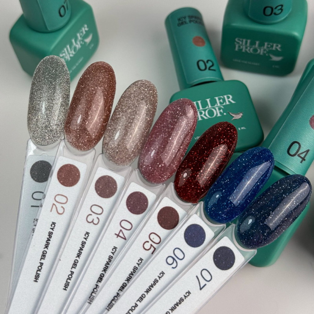 Гель-лак Siller Professional Icy Spark 05 світловідбиваючий вишневе бордо 8 мл Гель-лак Siller Professional Icy Spark 05 світловідбиваючий вишневе бордо 8 мл