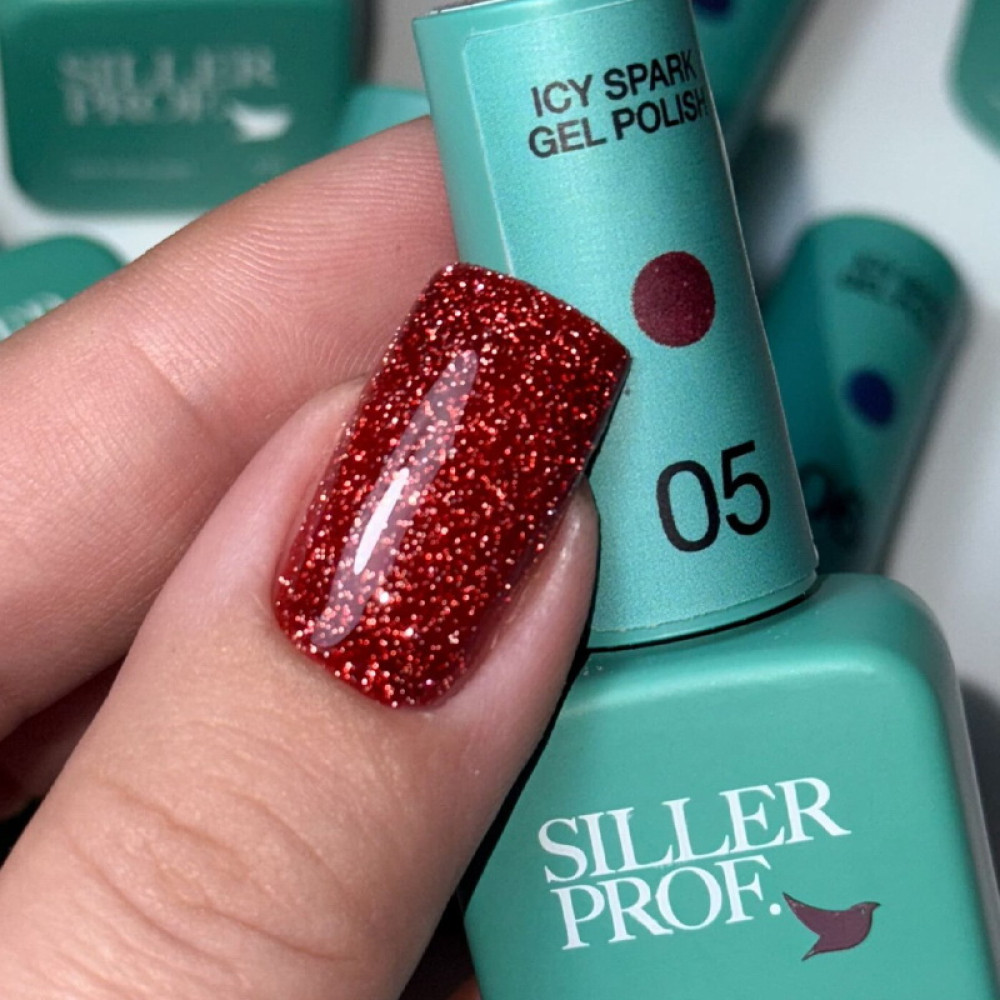 Гель-лак Siller Professional Icy Spark 05 світловідбиваючий вишневе бордо 8 мл Гель-лак Siller Professional Icy Spark 05 світловідбиваючий вишневе бордо 8 мл