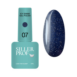 Гель-лак Siller Professional Icy Spark 07 світловідбиваючий темно-синій 8 мл Гель-лак Siller Professional Icy Spark 07 світловідбиваючий темно-синій 8 мл