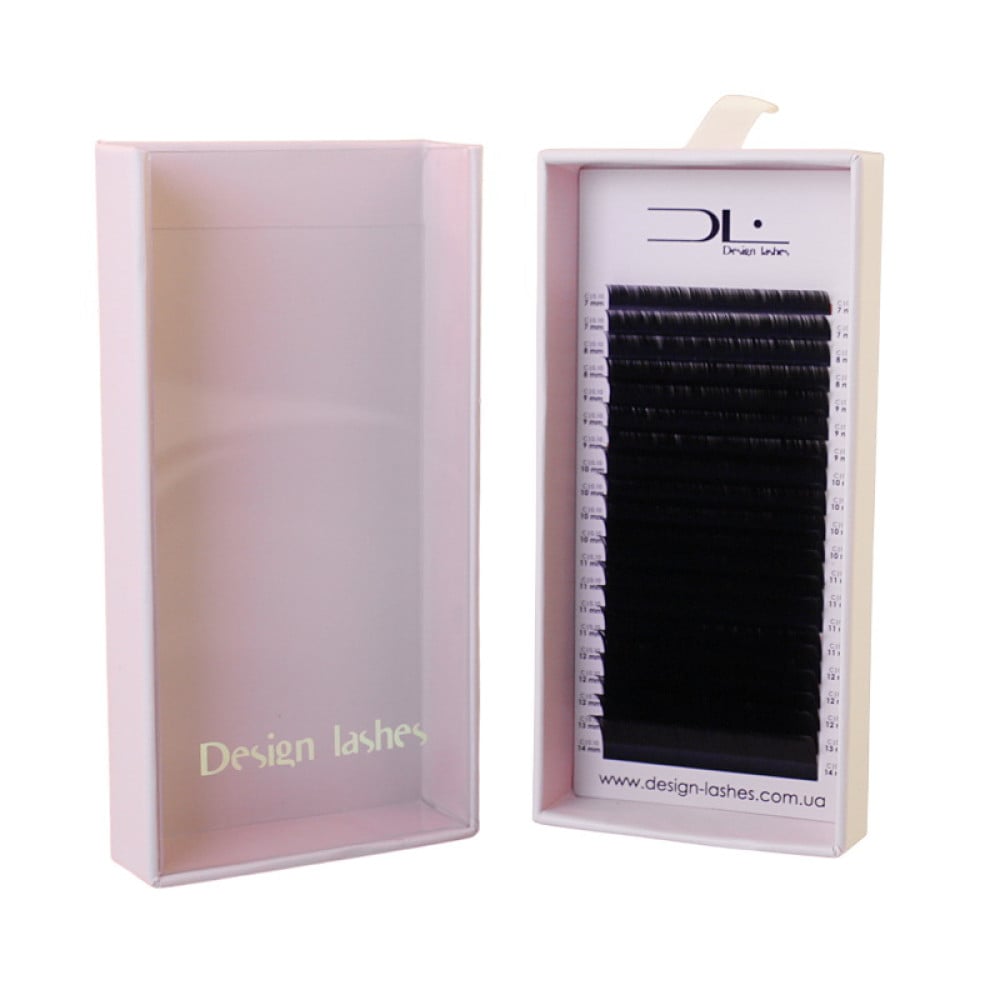 Вії Design Lashes Dark Chocolate C 0.07 (20 рядів: 7-14 мм) чорний шоколад Вії Design Lashes Dark Chocolate C 0.07 (20 рядів: 7-14 мм) чорний шоколад