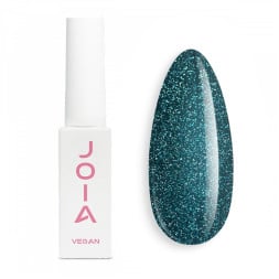 Гель-лак JOIA vegan Midnight Glow 08GP Forest Nebula світловідбиваючий холодний зелений із сріблястим блиском 6 мл