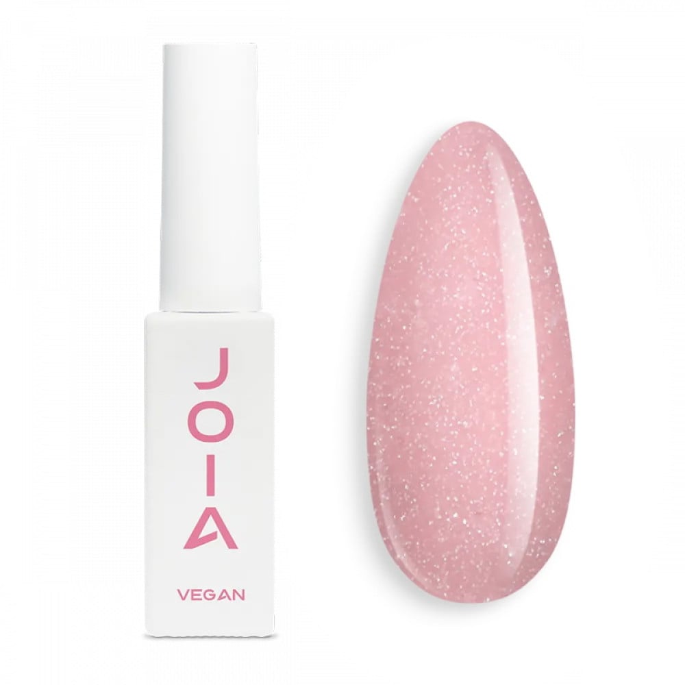 Гель-лак JOIA vegan Midnight Glow 09GP Rose Comet світловідбиваючий пудрово-рожевий із перламутровим сяйвом 6 мл