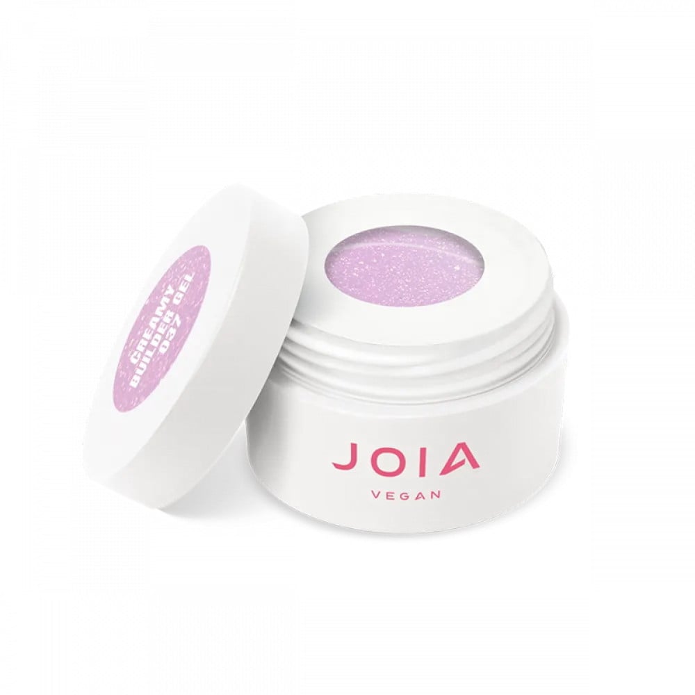 Гель моделюючий JOIA vegan Creamy Builder Gel Iced Cerenity 037 Polar Rose холодно-рожевий з поталлю 15 мл
