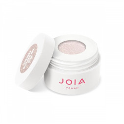 Гель моделирующий JOIA vegan Creamy Builder Gel Iced Cerenity 039 Warm Hoarfrost пыльно-бежевый полупрозрачный с золотистой поталь