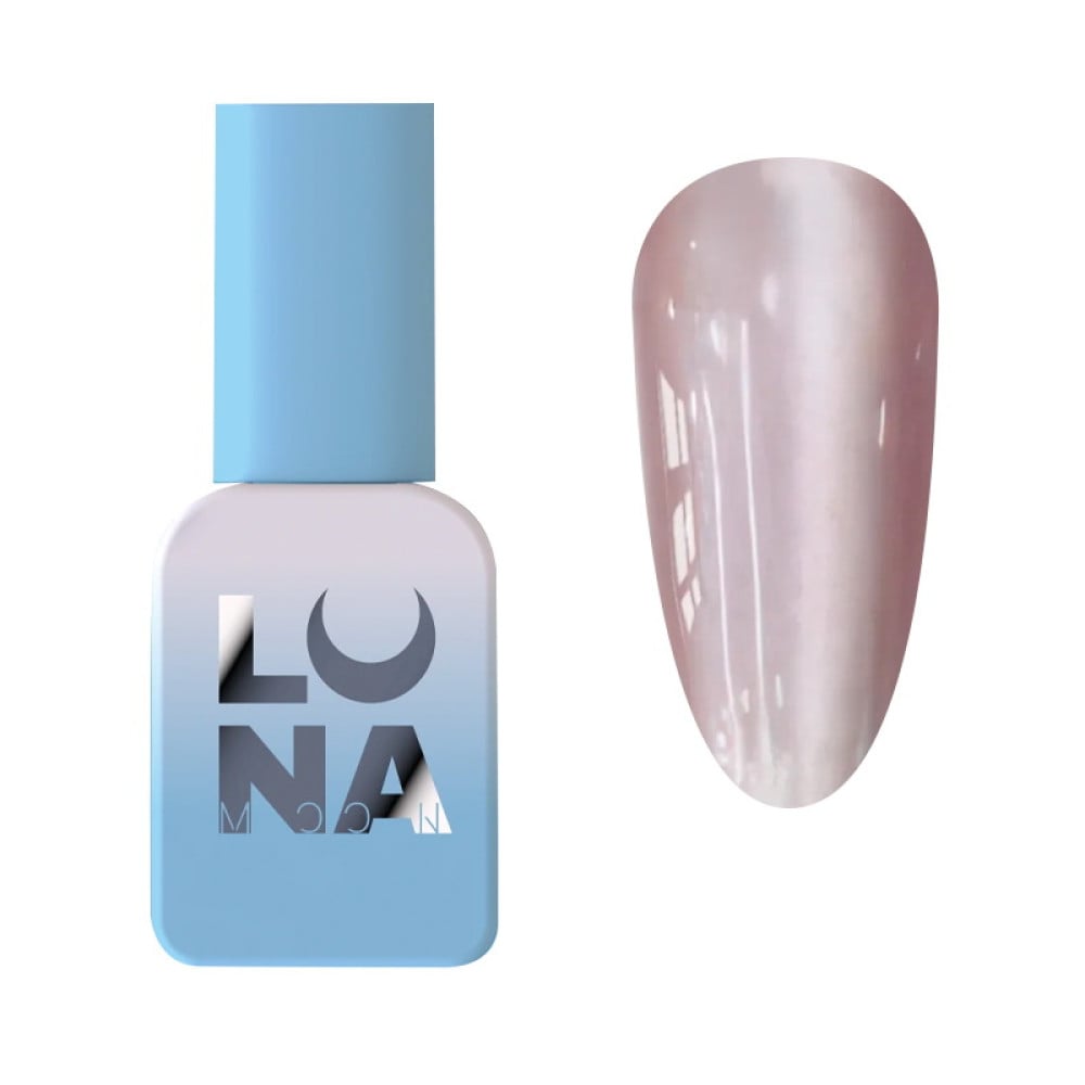 Гель-лак Luna Color Cat Eye 206 рожевий з перламутровим шимером 8 мл