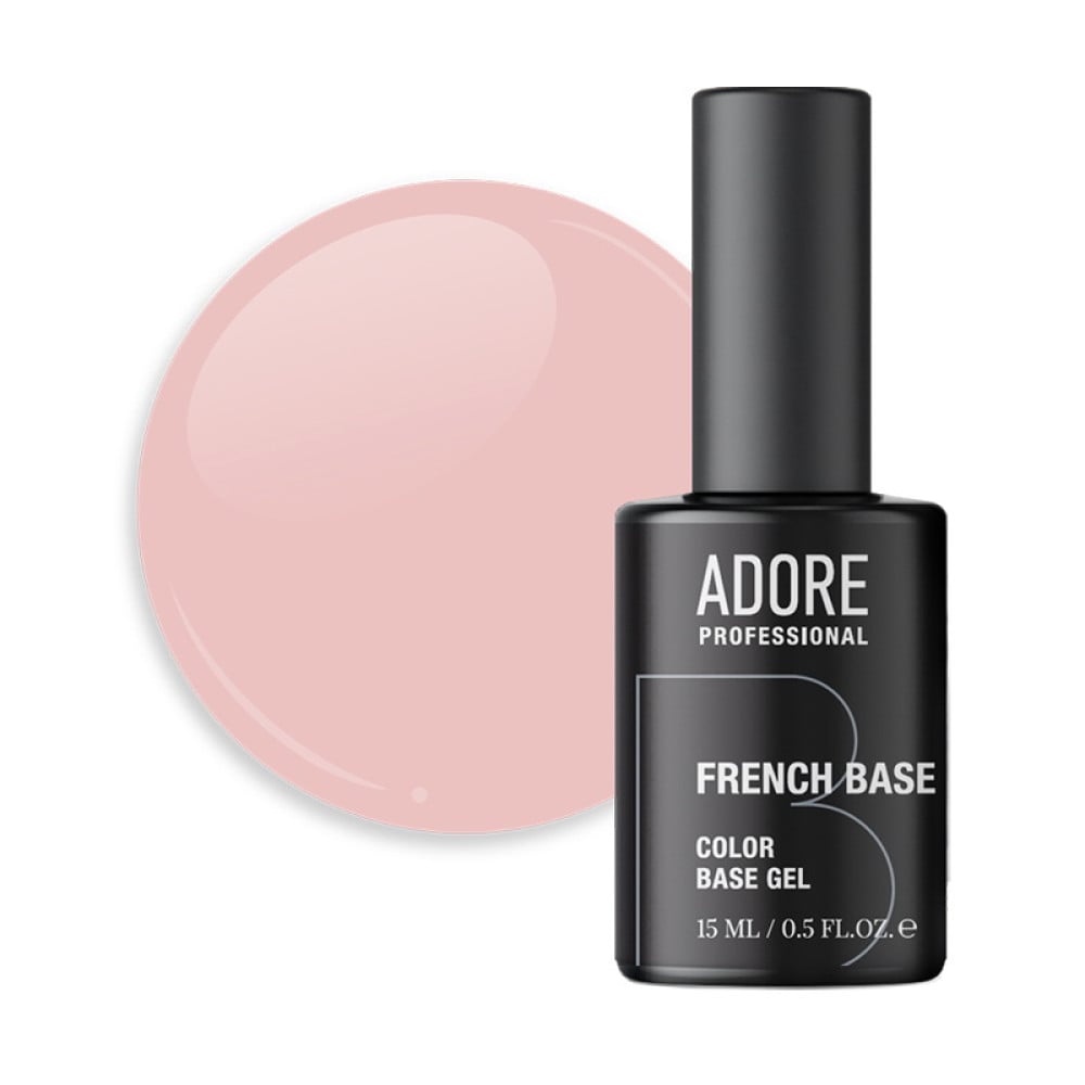 База камуфлююча Adore Professional French Base 01 Powder пудрово-рожевий 15 мл