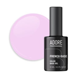 База камуфлююча Adore Professional French Base 15 Baby Blush рожево-бузковий 15 мл База камуфлююча Adore Professional French Base 15 Baby Blush рожево-бузковий 15 мл
