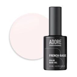 База камуфлююча Adore Professional French Base 18 Ivory рожево-молочний 15 мл База камуфлююча Adore Professional French Base 18 Ivory рожево-молочний 15 мл