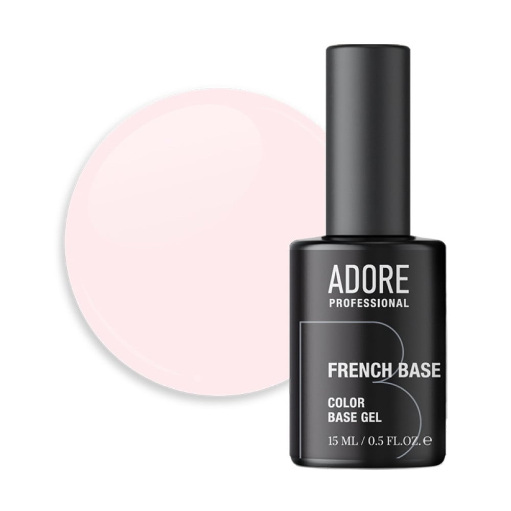 База камуфлююча Adore Professional French Base 20 Cremelle кремово-рожевий 15 мл