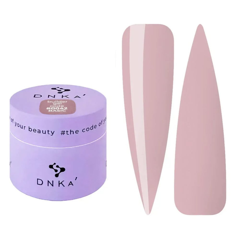 Гель для моделювання DNKa Builder Gel Basic 0042 тілесний 15 мл