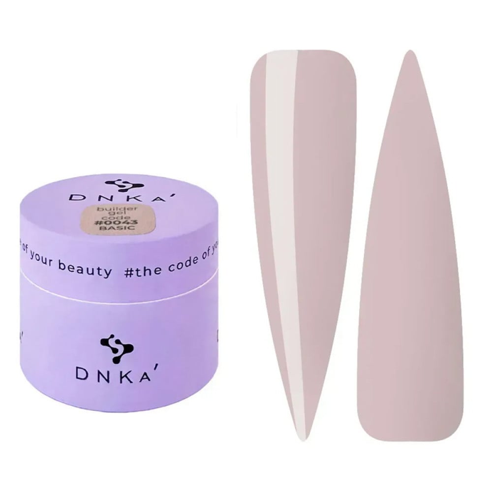 Гель для моделювання DNKa Builder Gel Basic 0043 нюдовий 15 мл