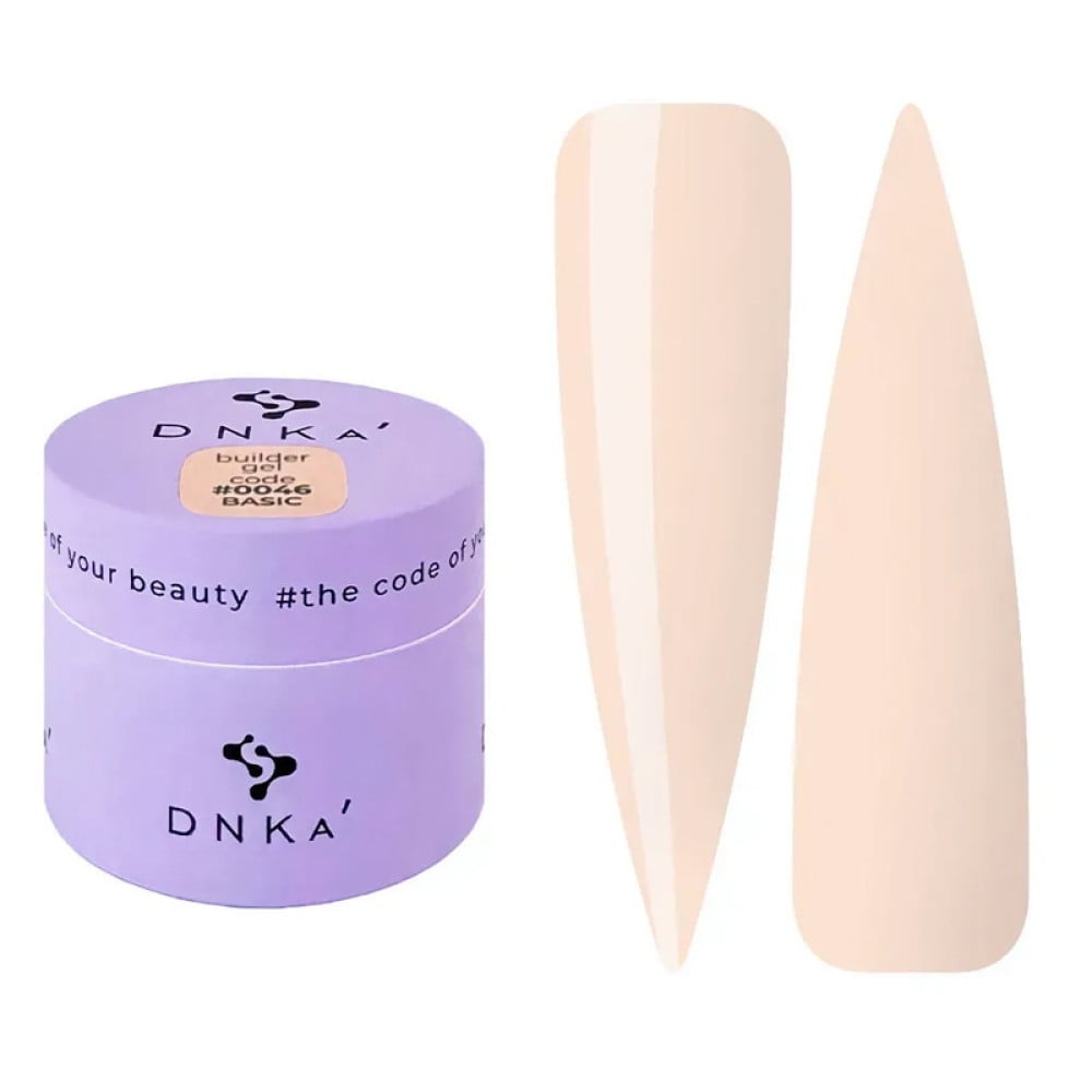 Гель для моделювання DNKa Builder Gel Basic 0046 кремовий нюд 15 мл