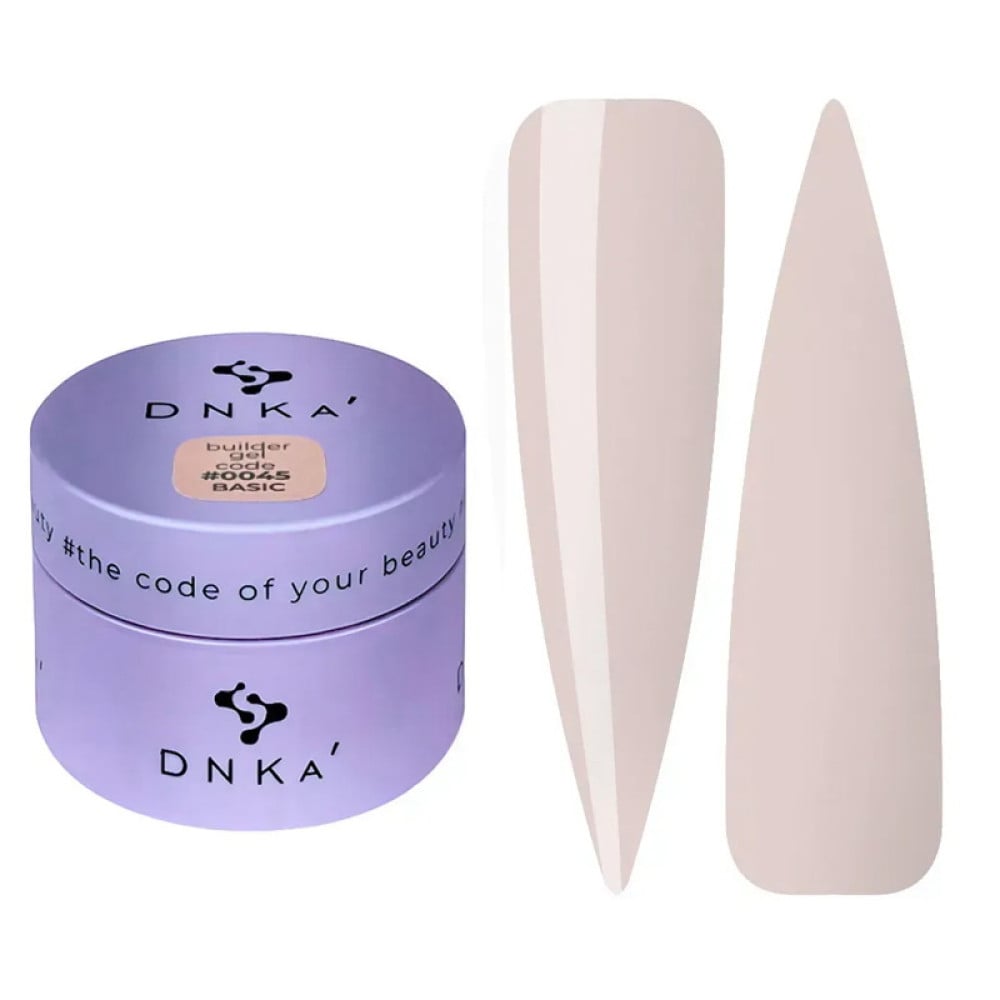 Гель для моделювання DNKa Builder Gel Basic 0045 світлий кремово-бежевий 30 мл