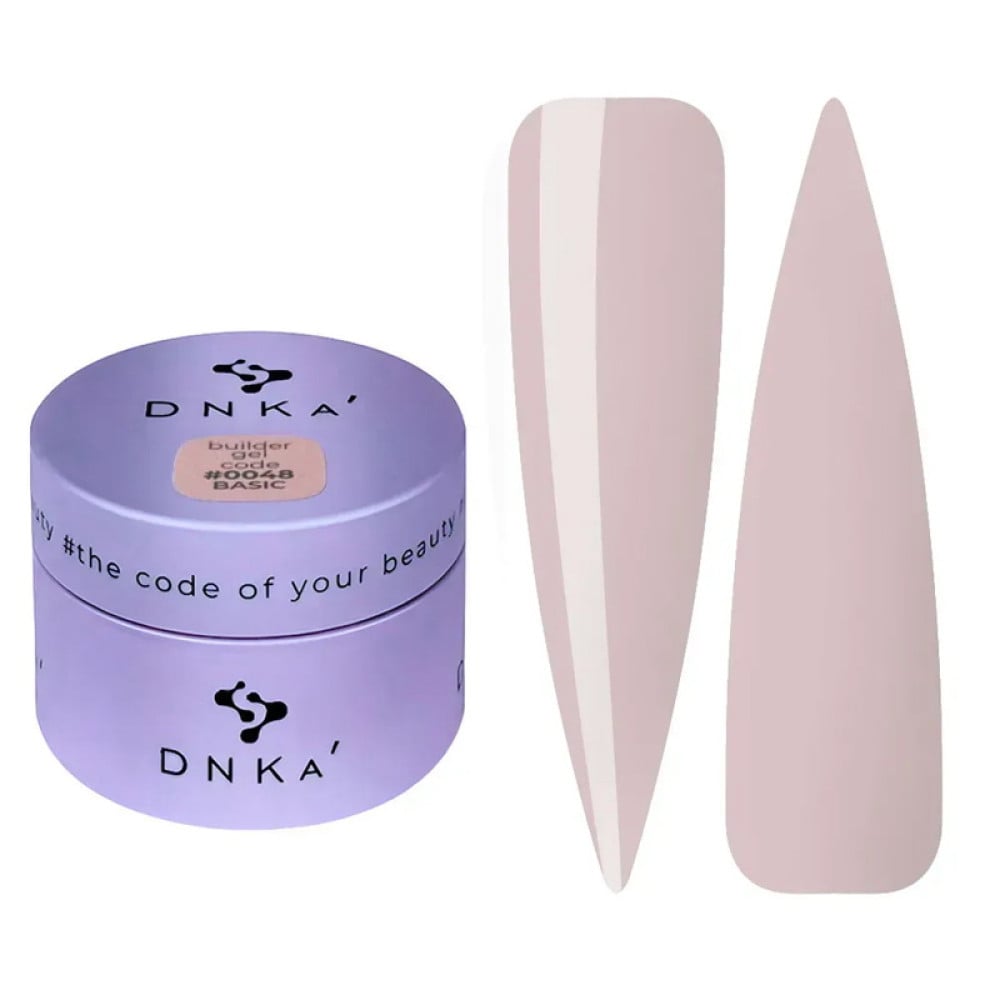 Гель для моделювання DNKa Builder Gel Basic 0048 рожево-кремовий 30 мл