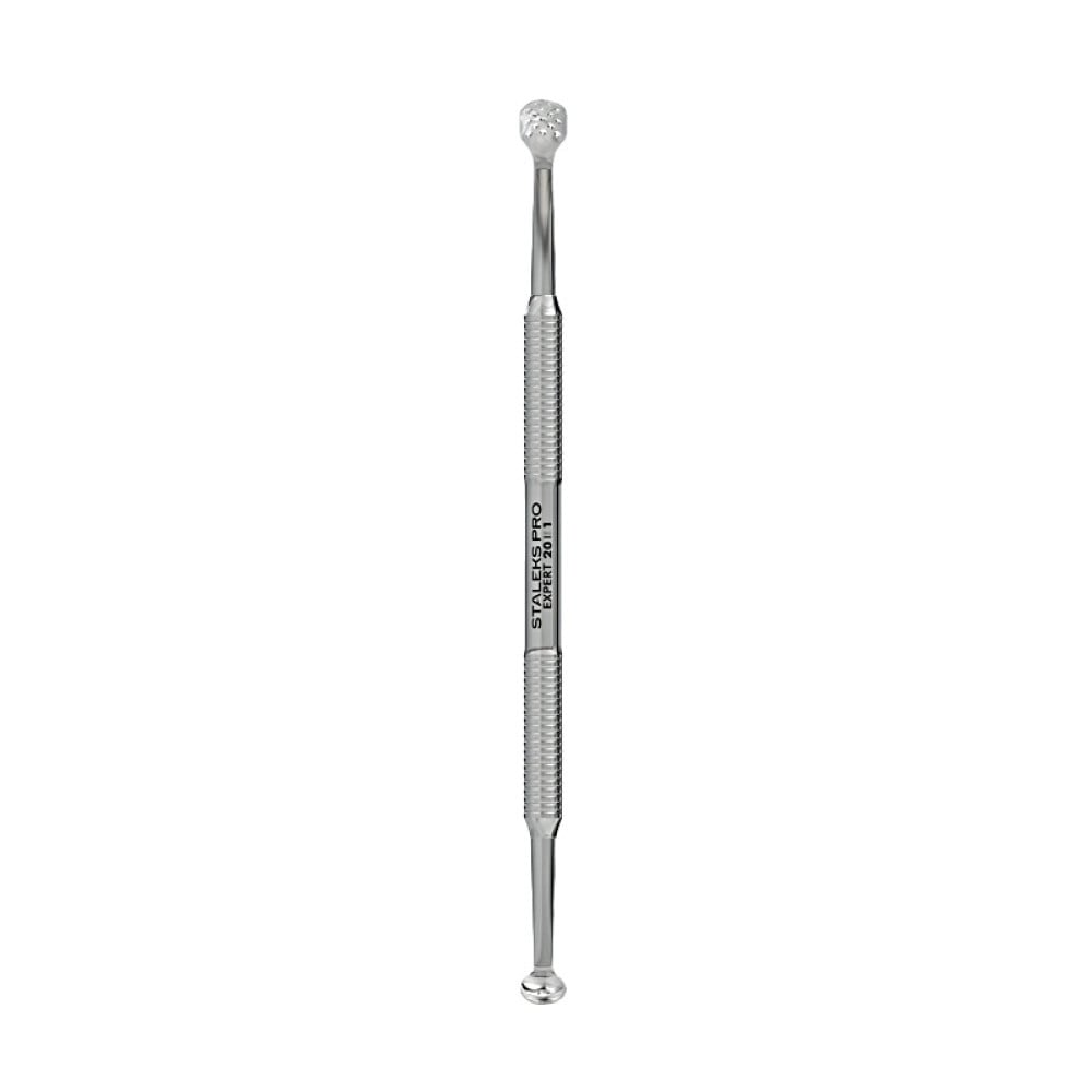 Ложка косметологическая Staleks PRO Expert 20 Type 1. двусторонняя. УНО и прямоугольная шумовка