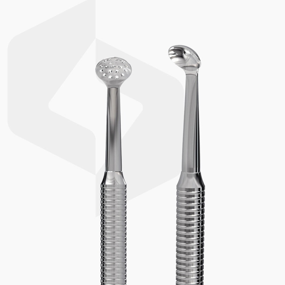 Ложка косметологічна Staleks PRO Expert 20 Type 2. двостороння. УНО та кругла шумівка Ложка косметологічна Staleks PRO Expert 20 Type 2. двостороння. УНО та кругла шумівка