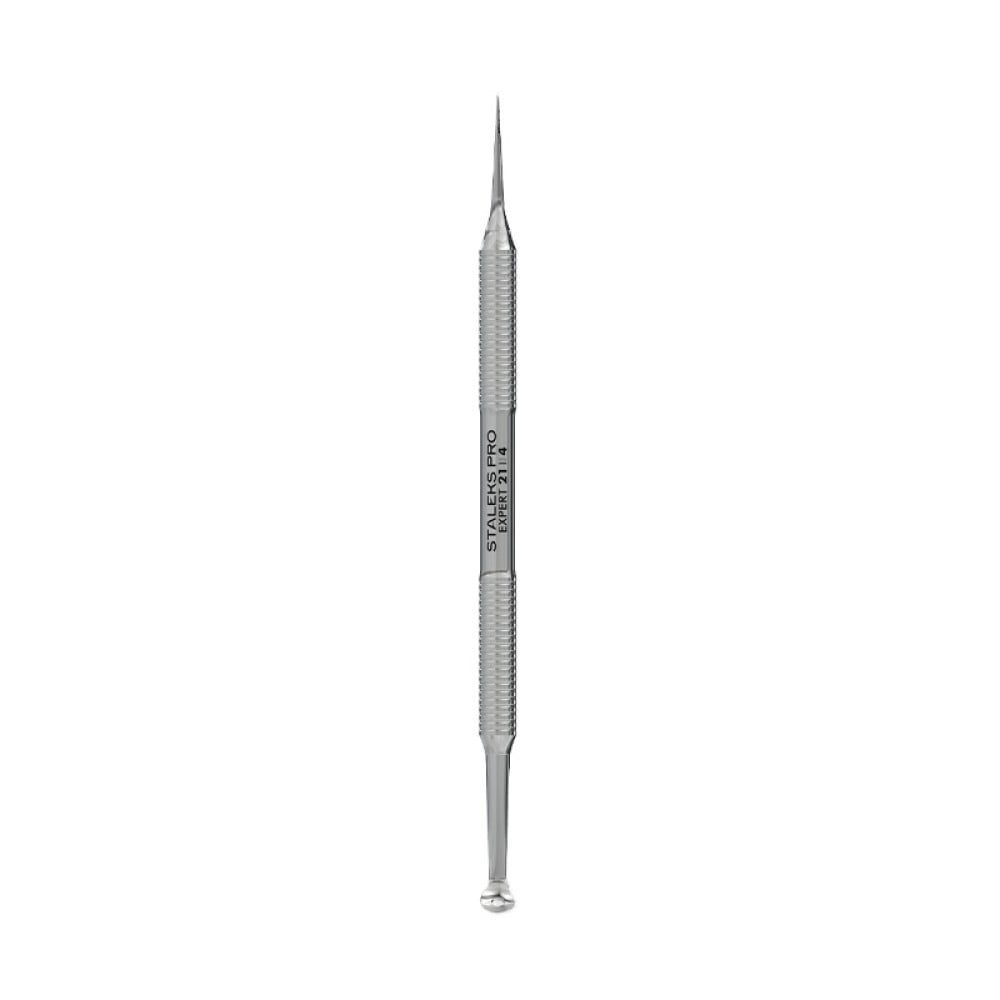Ложка косметологическая Staleks PRO Expert 21 Type 4. двусторонняя. УНО и игла Видаля