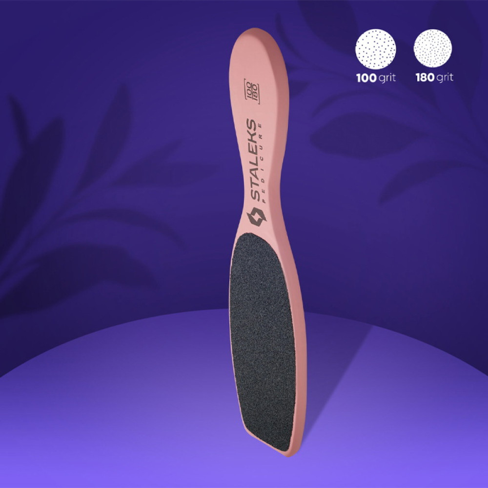 Педикюрная терка Staleks Beauty&Care 20 Type 3. 100/180. розовая