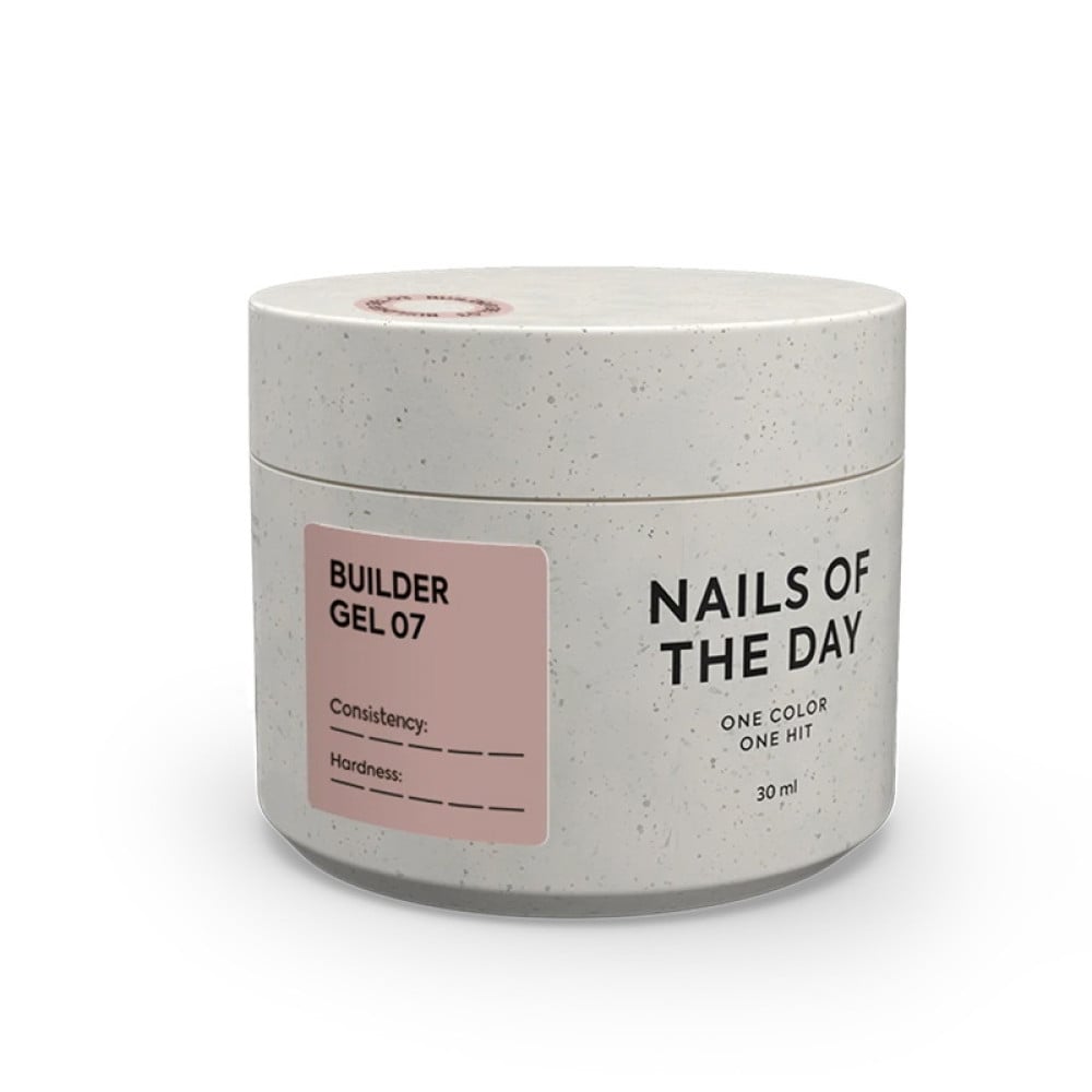 Гель будівельний Nails Of The Day Builder Gel 07 коричневий 30 мл
