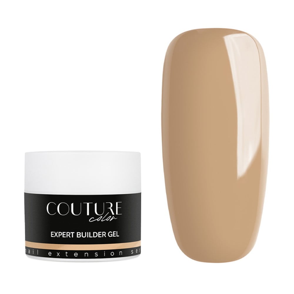Білдер-гель трифазний Couture Color Expert Builder Gel 08 Macchiato для нарощування карамельне макіато 15 мл