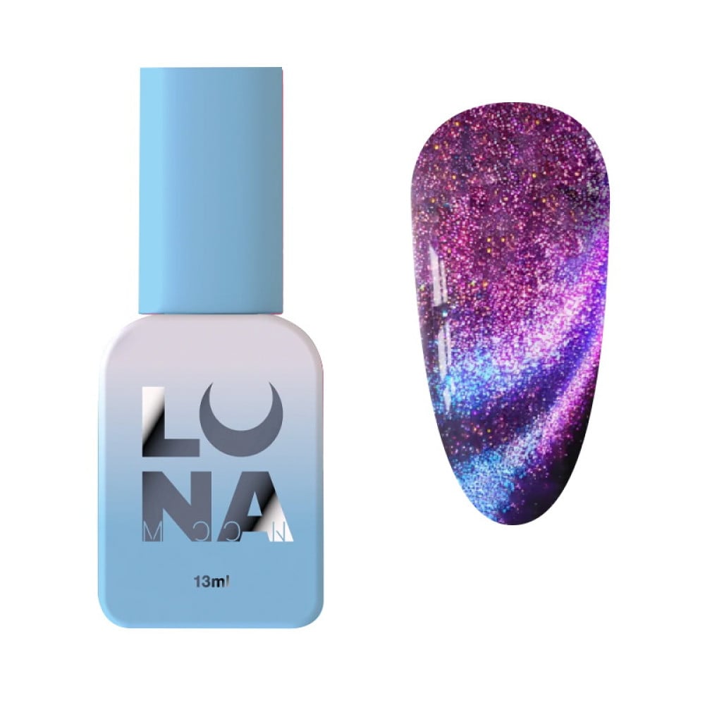 Гель-лак Luna Color Cat Eye Lumina 264 рожево-фіолетовий з блакитним переливом 8 мл