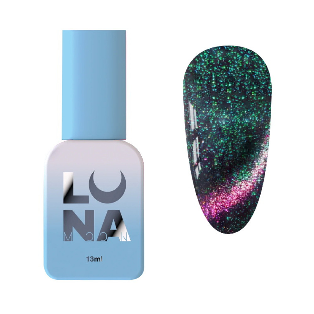 Гель-лак Luna Color Cat Eye Lumina 265 рожево-фіолетовий з зеленим переливом 8 мл