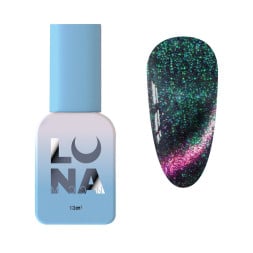 Гель-лак Luna Color Cat Eye Lumina 265 рожево-фіолетовий з зеленим переливом 8 мл
