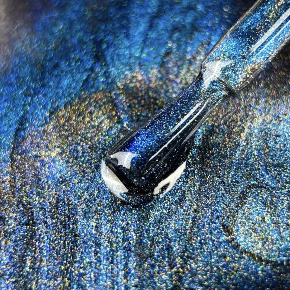 Гель-лак Luna Color Cat Eye Lumina 266 синьо-блакитний з персиковим переливом 8 мл