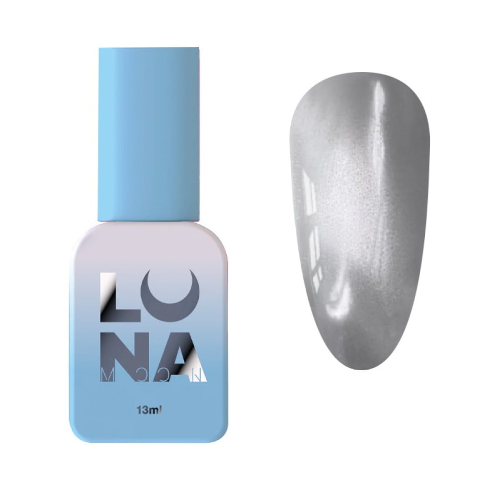 Гель-лак Luna Color Cat Eye Lumina 268 сірий з мікроблиском 8 мл
